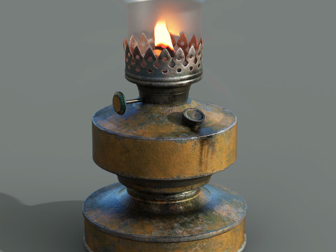 Oil Lamp 3D Модель