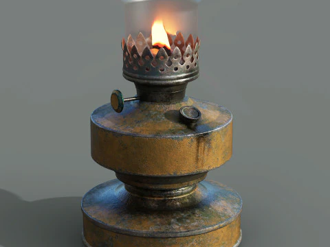오일램프 3D 모델