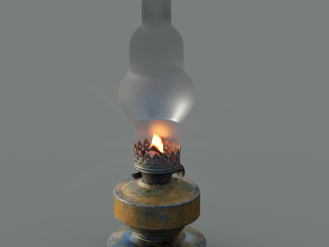 Oil Lamp 3D Модель