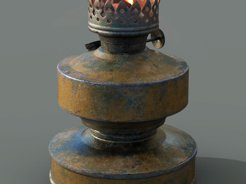 Oil Lamp 3D Модель