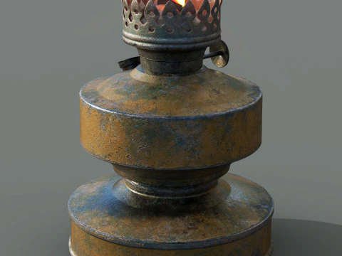 오일램프 3D 모델