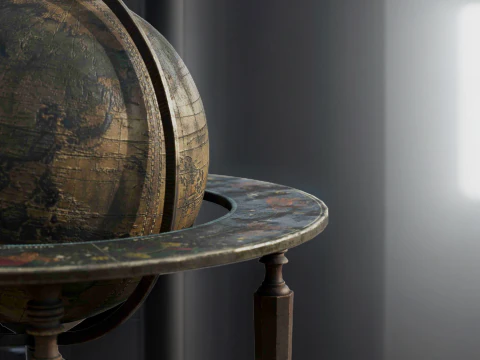 Średniowieczny glob Model 3D