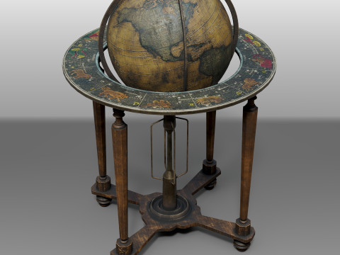 Medieval Globe 3D Model