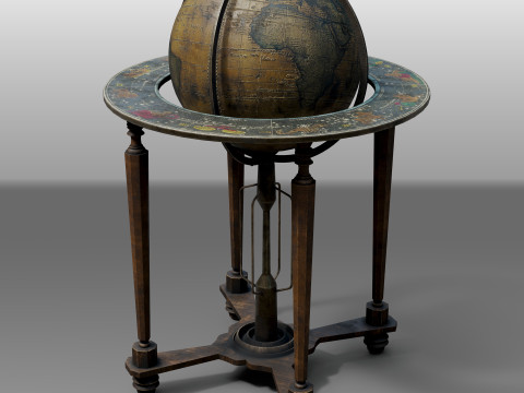 Medieval Globe 3D Model