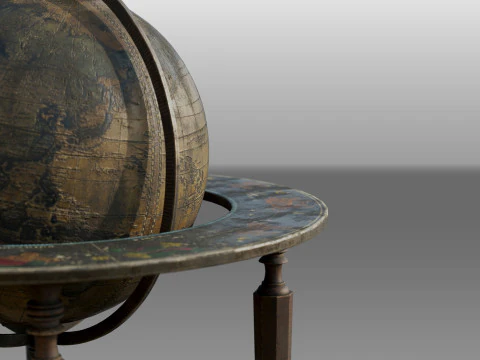 Średniowieczny glob Model 3D