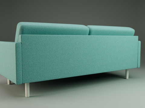 3-Seater Sofa 3D मॉडल