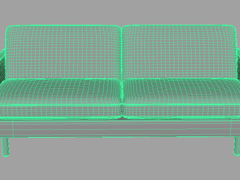 3-Seater Sofa 3D मॉडल