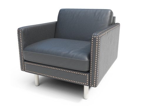 Chair Sofa Leather Model 3D