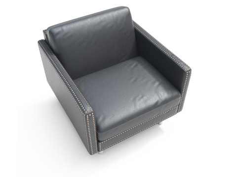 Chair Sofa Leather Model 3D