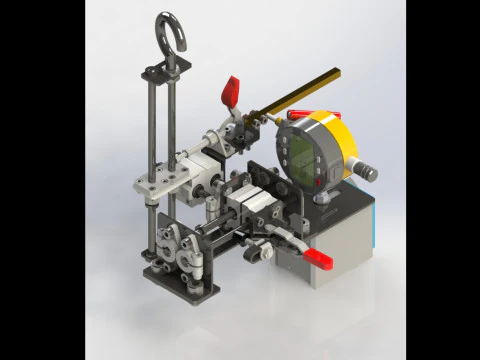 コルゲートフィン用検査治具 3Dモデル