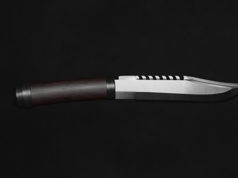 Hunting knife Clip Point Modelo 3D