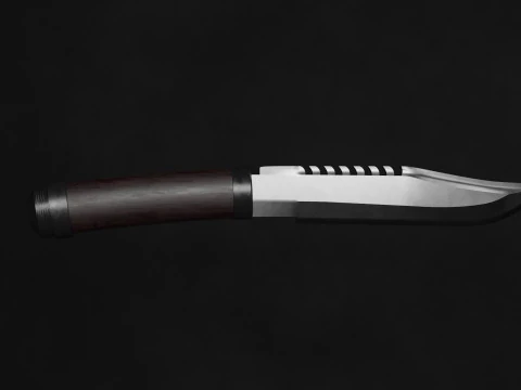 Hunting knife Clip Point 3D Model