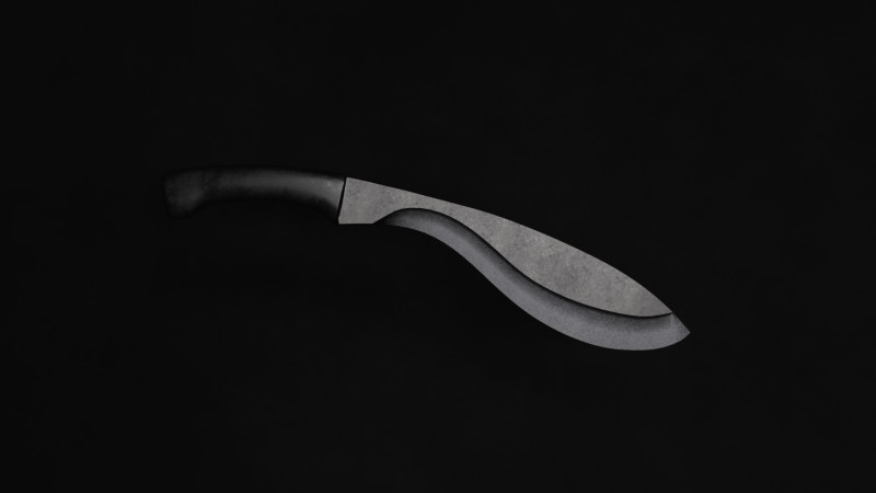 Kukri Machete Modello 3D .c4d .max .obj .3ds .fbx .stl .blend 