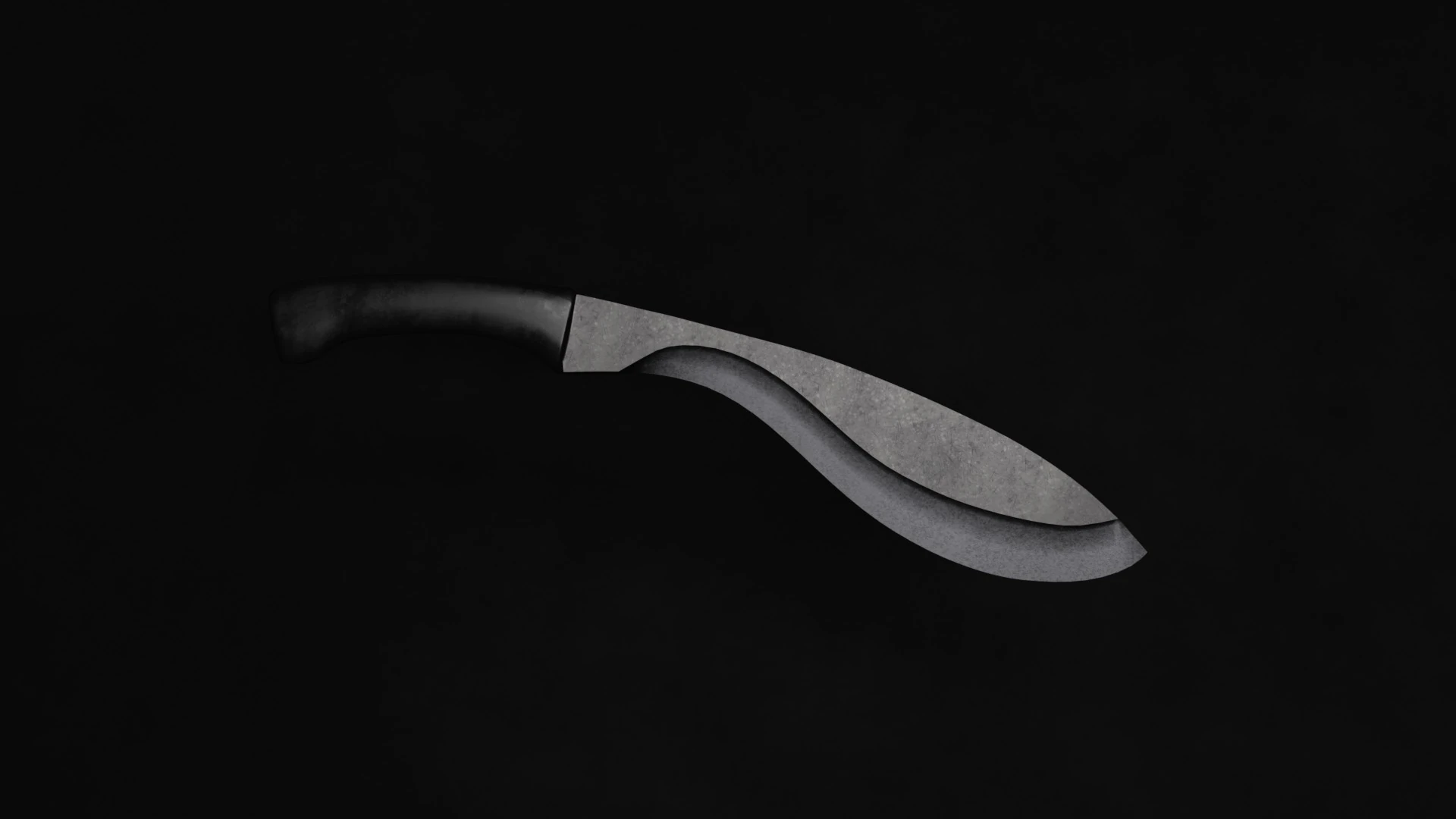 Kukri Machete 3D Model .c4d .max .obj .3ds .fbx .stl .blend 