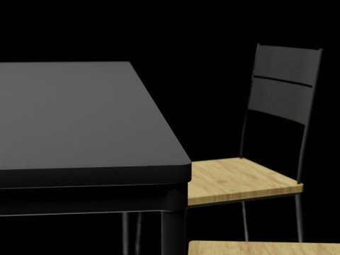 Kitchen table with chairs 3D 模型