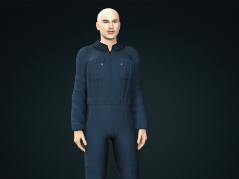 Handsome man for game animations Model 3D