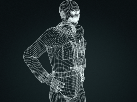 Handsome man for game animations Model 3D