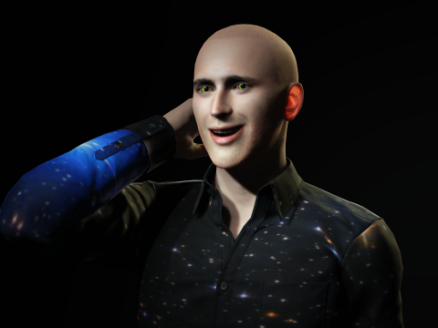 Bald man 3D मॉडल