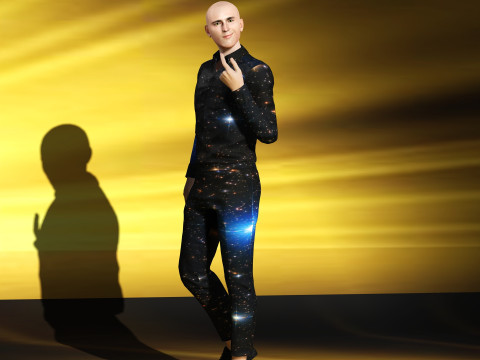 Bald man 3D मॉडल