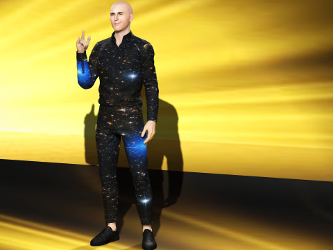 Bald man 3D मॉडल