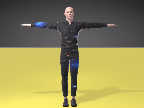 Bald man 3D मॉडल