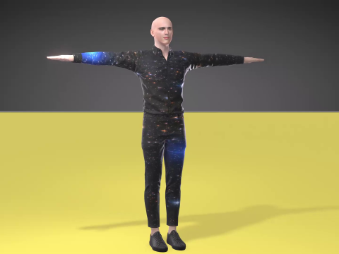 Bald man 3D मॉडल