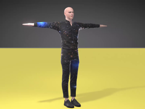 Bald man 3D मॉडल