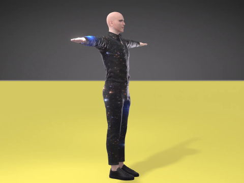 Bald man 3D मॉडल