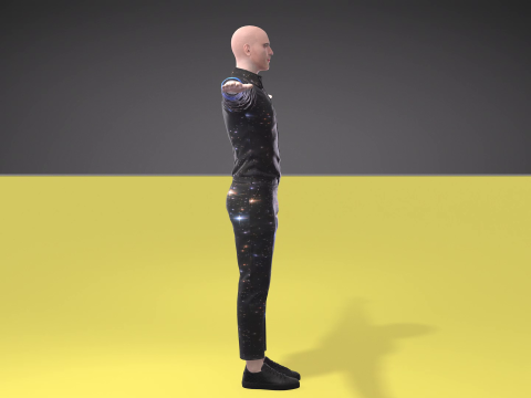 Bald man 3D मॉडल