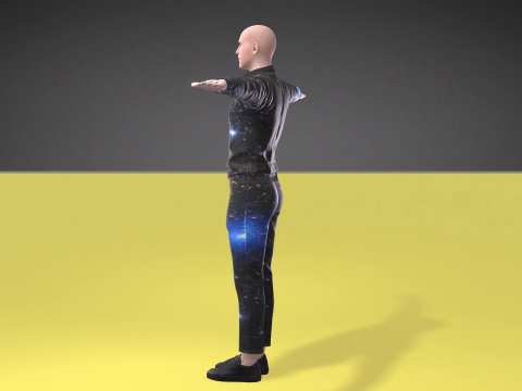 Bald man 3D मॉडल
