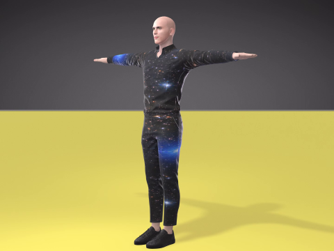 Bald man 3D मॉडल