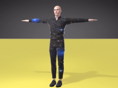 Bald man 3D मॉडल