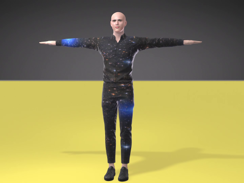 Bald man 3D मॉडल