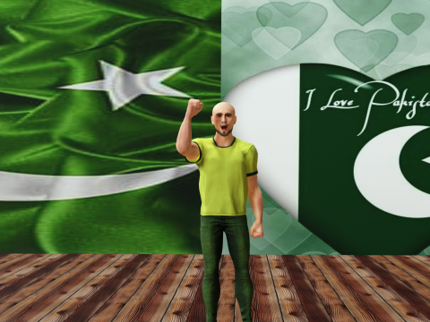Independence Day of Pakistan with Salman 3D Модель