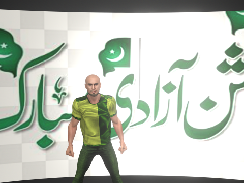 Independence Day of Pakistan with Salman Model 3D