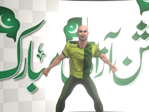 Independence Day of Pakistan with Salman Model 3D