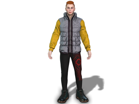 Realistic 3D Boy Character Model Game-Ready 3D Model