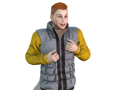 Realistic 3D Boy Character Model Game-Ready 3D Model