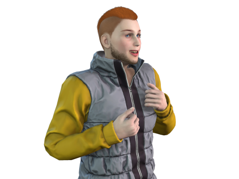 Realistic 3D Boy Character Model Game-Ready 3D Model