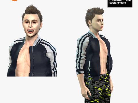 High-Quality 3D Male Character Model for Games Animations 3D Model