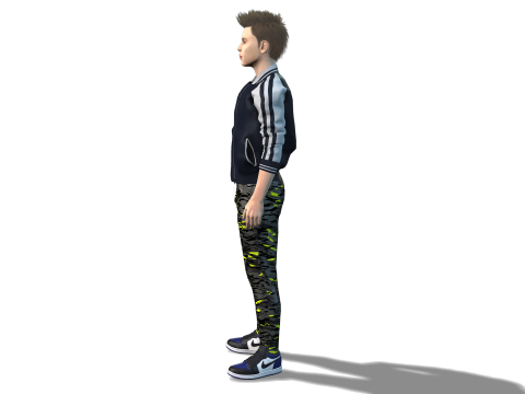 High-Quality 3D Male Character Model for Games Animations 3D Model