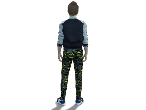High-Quality 3D Male Character Model for Games Animations 3D Model