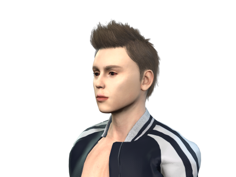 High-Quality 3D Male Character Model for Games Animations 3D Model