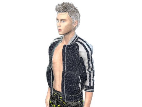 High-Quality 3D Male Character Model for Games Animations 3D Model