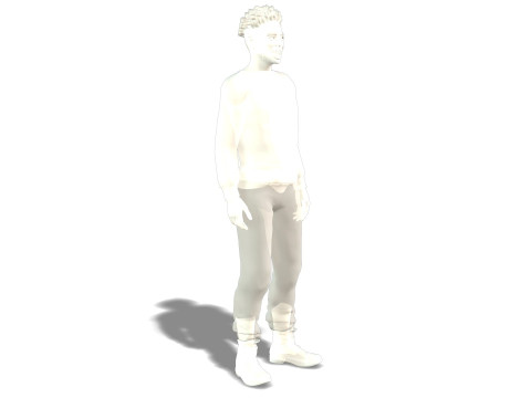 Realistic Black Man 3D Modell