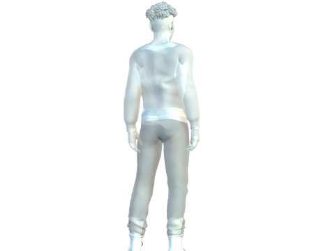 Realistic Black Man 3D Modell