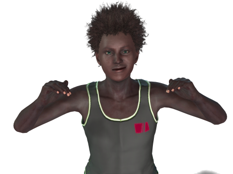 Stylized Black Boy Fully Textured Ready for Animation Games 3D Model