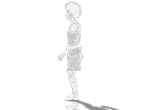 Stylized Black Boy Fully Textured Ready for Animation Games 3D Model