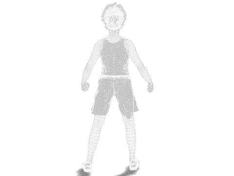 Stylized Black Boy Fully Textured Ready for Animation Games 3D Model