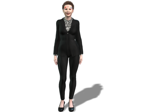 Japanese Business Lady - Fully Rigged Game Ready 3Dモデル